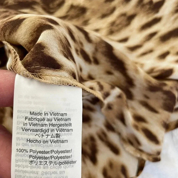 J.crew 365 leopard front tie blouse - Picture 7 of 9